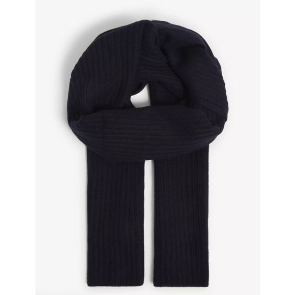 NWT Zadig & Voltaire Jared Cashmere Scarf Navy Blue - Picture 1 of 5